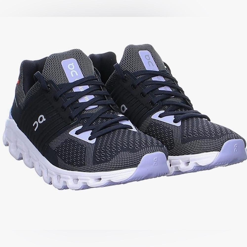 On Running Athletic Shoes in Black and White